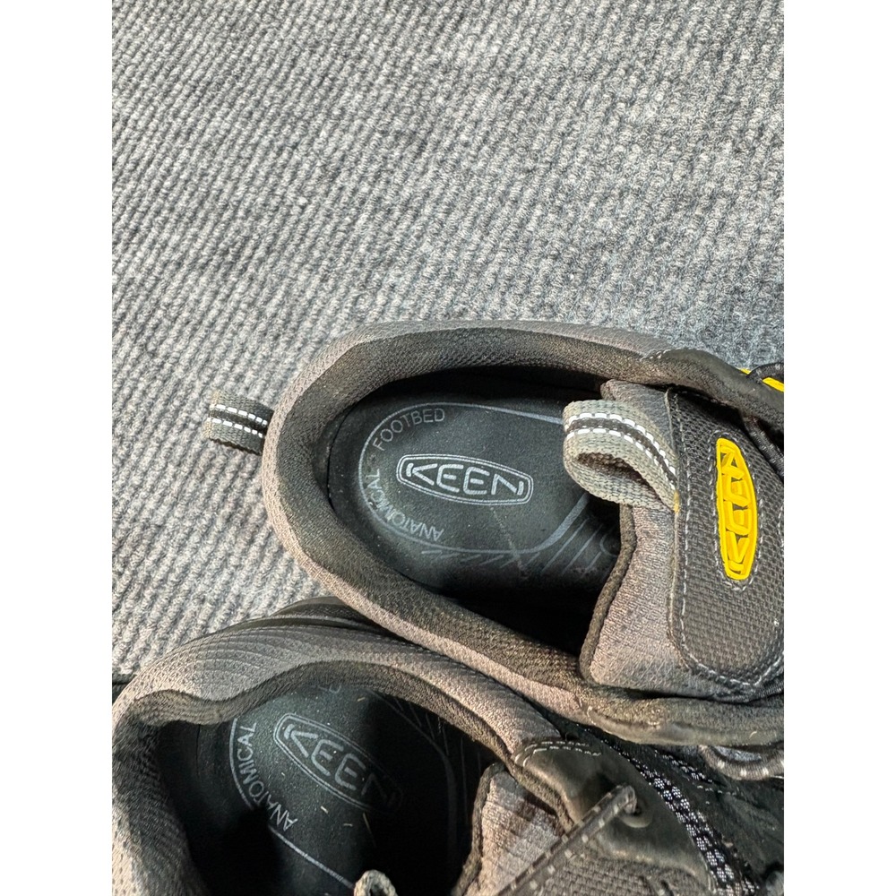 KEEN American Built Mens 9.5 Work Shoes Black Grey Utility Low 1015460 - Picture 8 of 8